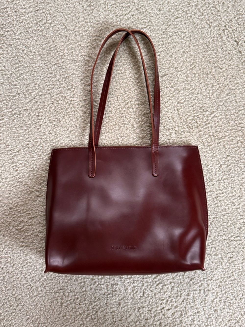Portland Leather Goods August Tote Chocolate Brown - Picture 12 of 12